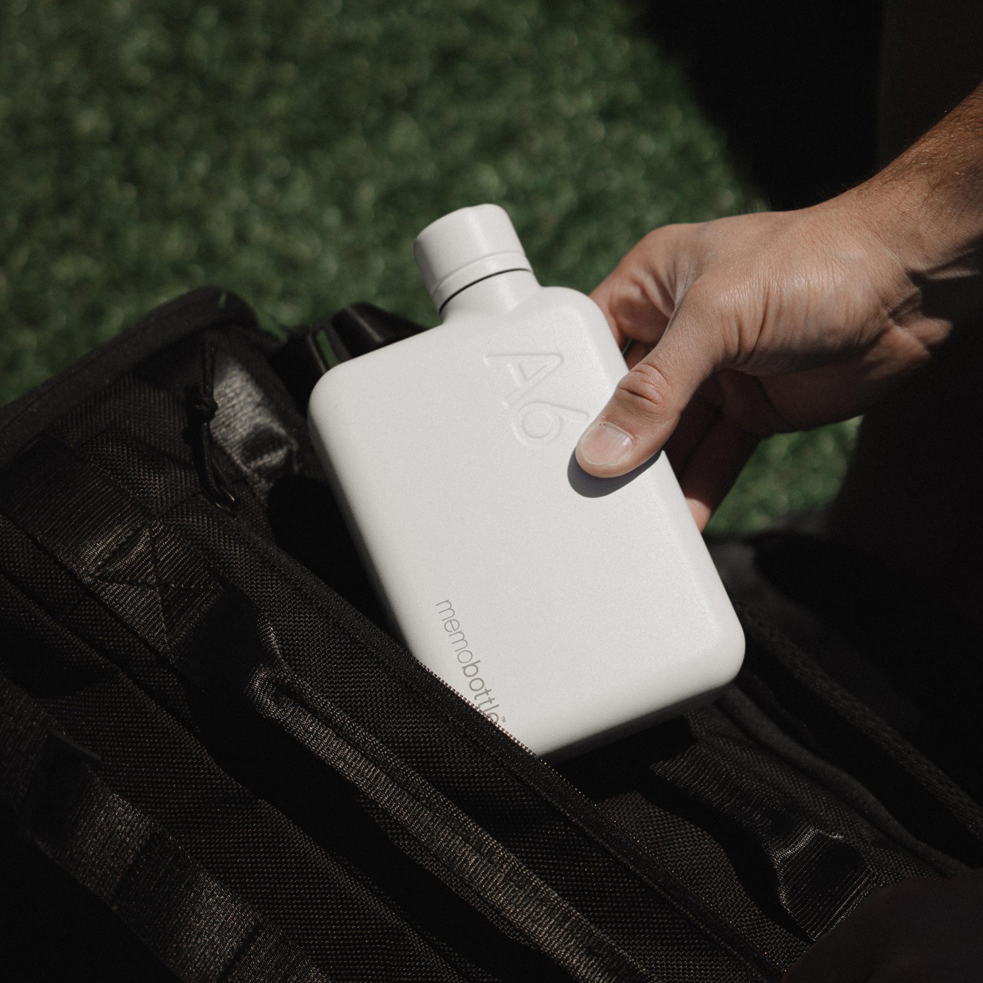 A6 Stainless Steel memobottle - White