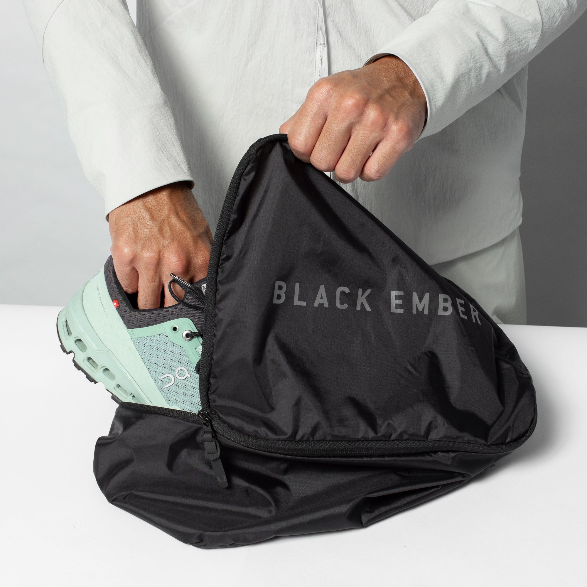 Black Ember Shoe Cube