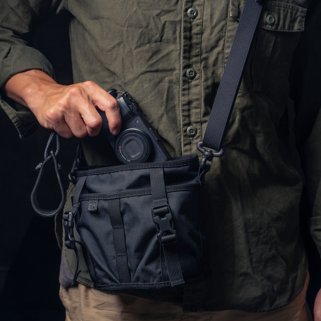 Wotancraft Canteener EDC Utility Sling Bag 2L - Black Canvas