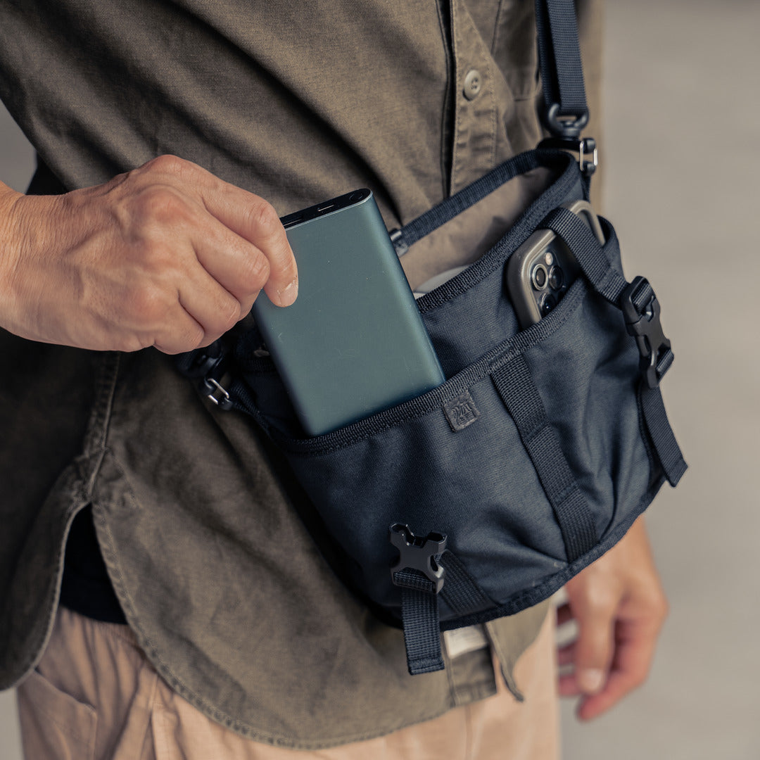 Wotancraft Canteener EDC Utility Sling Bag 2L - Black Canvas