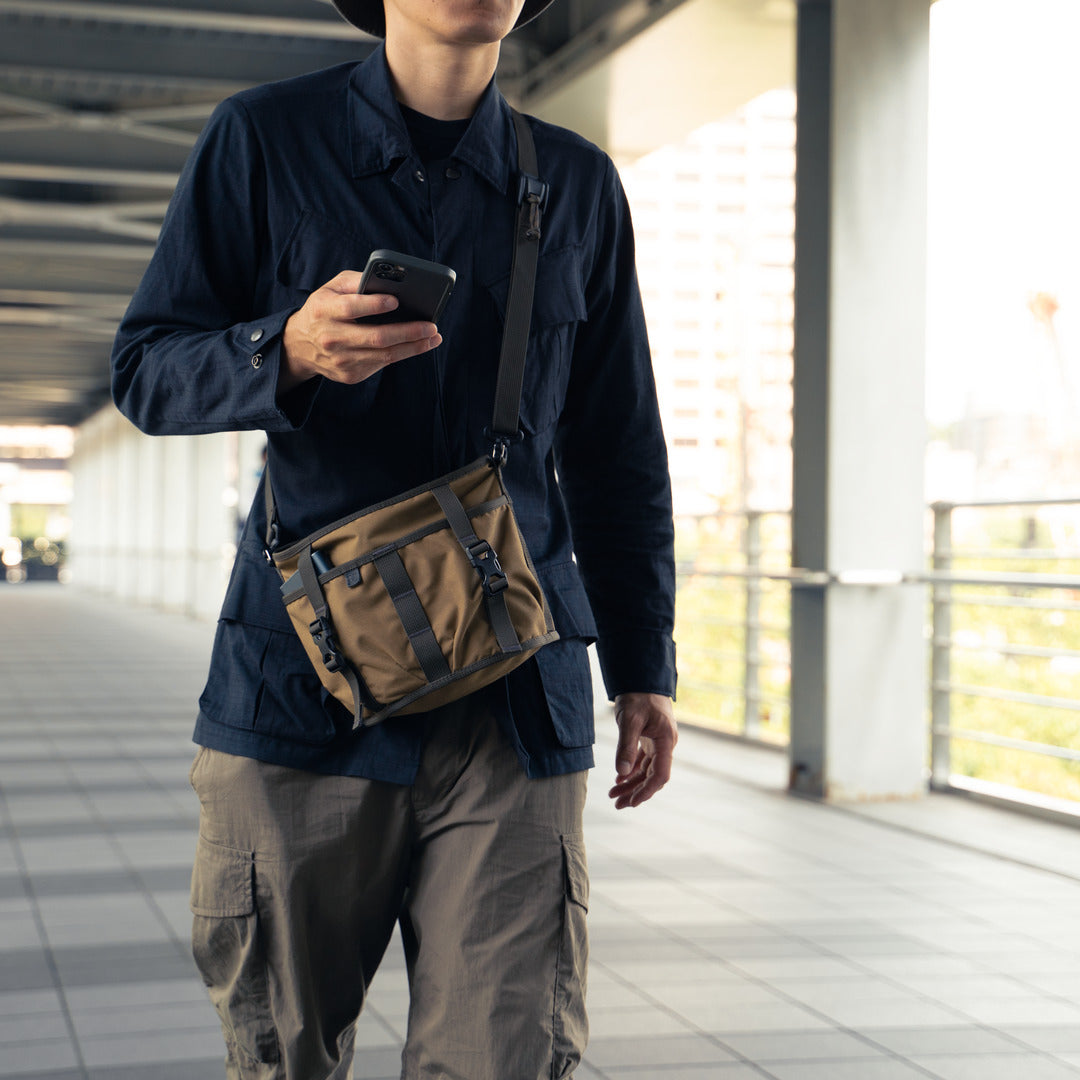 Wotancraft Canteener EDC Utility Sling Bag 3.5L - Khaki Brown Canvas