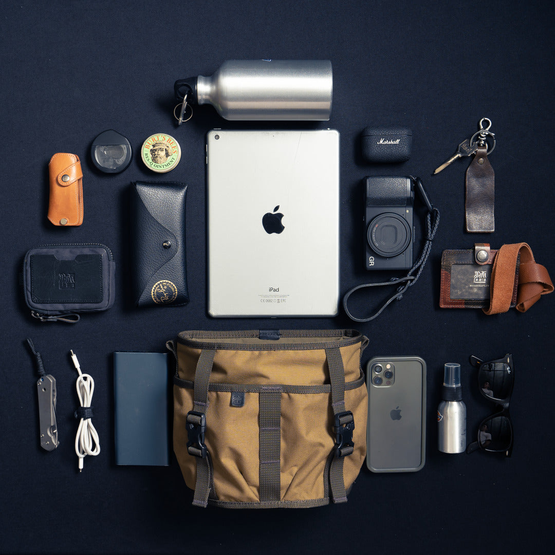 Wotancraft Canteener EDC Utility Sling Bag 3.5L - Khaki Brown Canvas