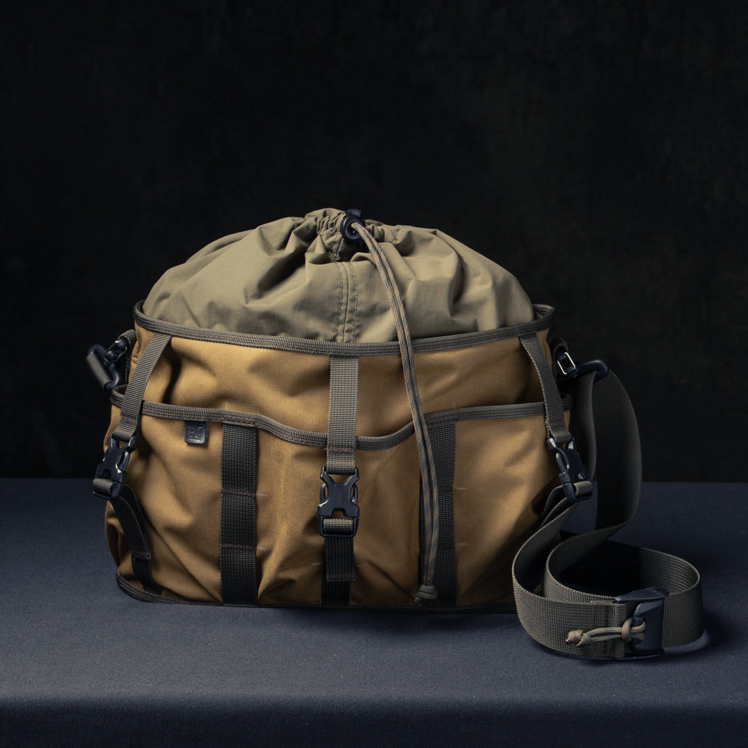 Wotancraft Canteener EDC Utility Sling Bag 6L - Khaki Brown Canvas