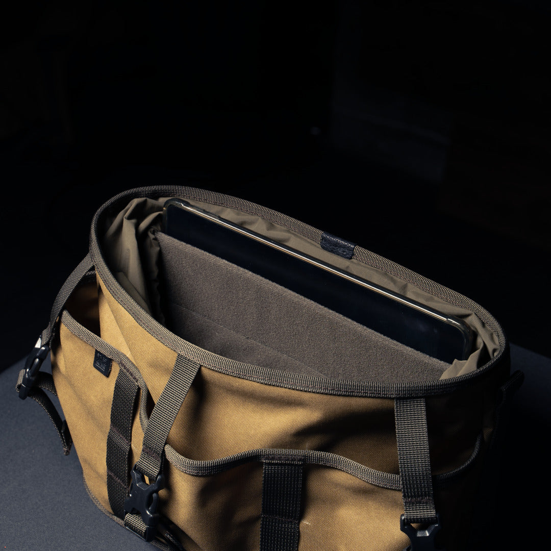 Wotancraft Canteener EDC Utility Sling Bag 6L - Khaki Brown Canvas