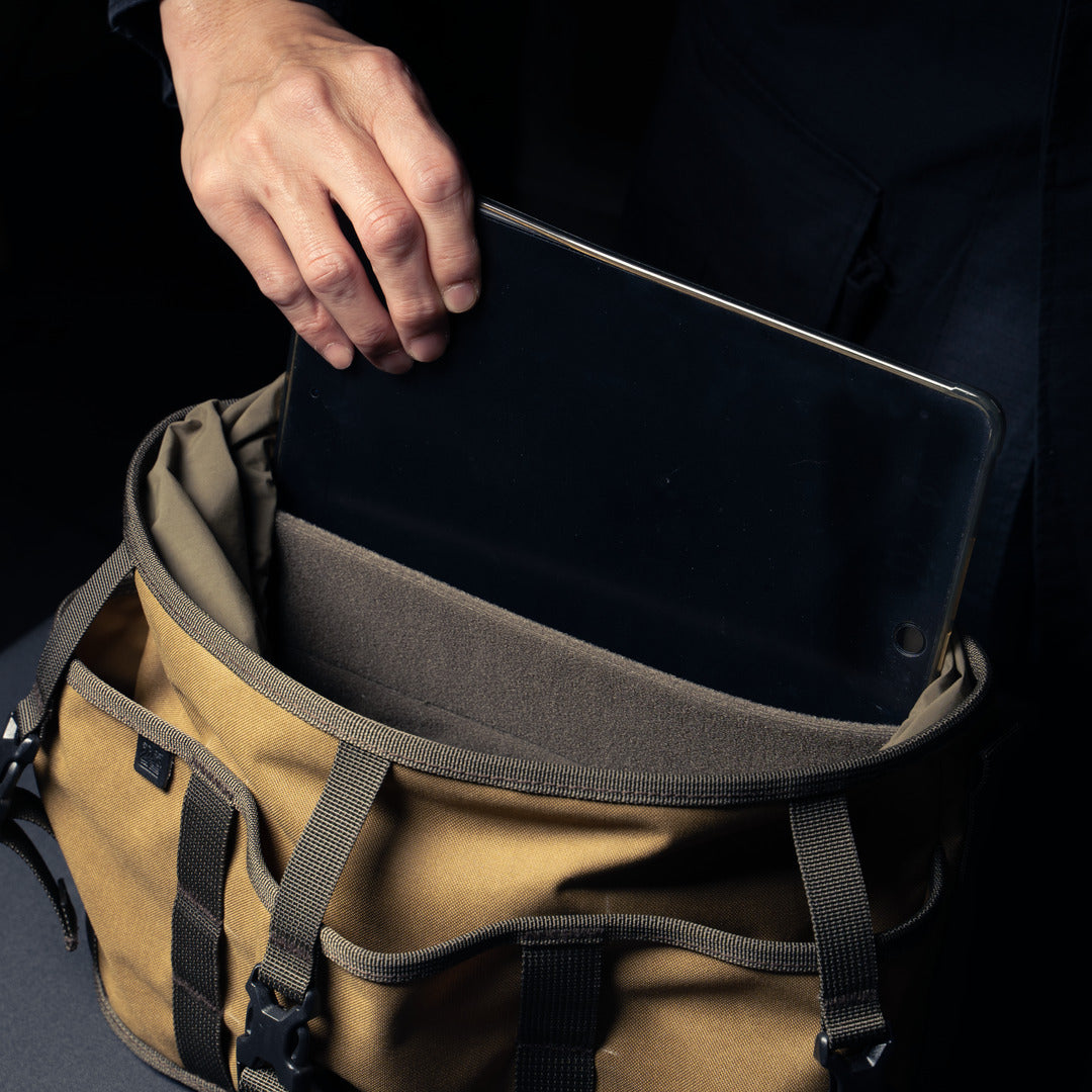 Wotancraft Canteener EDC Utility Sling Bag 6L - Khaki Brown Canvas