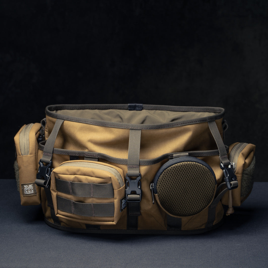 Wotancraft Canteener EDC Utility Sling Bag 6L - Khaki Brown Canvas