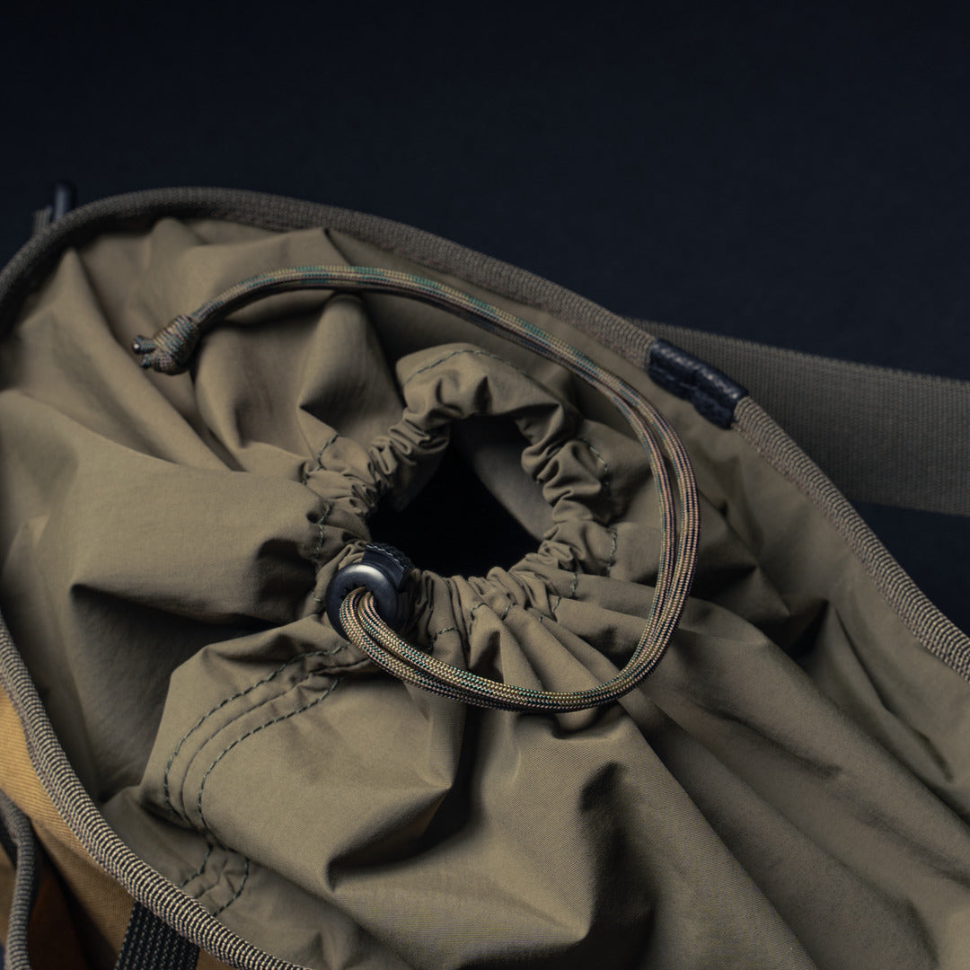 Wotancraft Canteener EDC Utility Sling Bag 6L - Khaki Brown Canvas