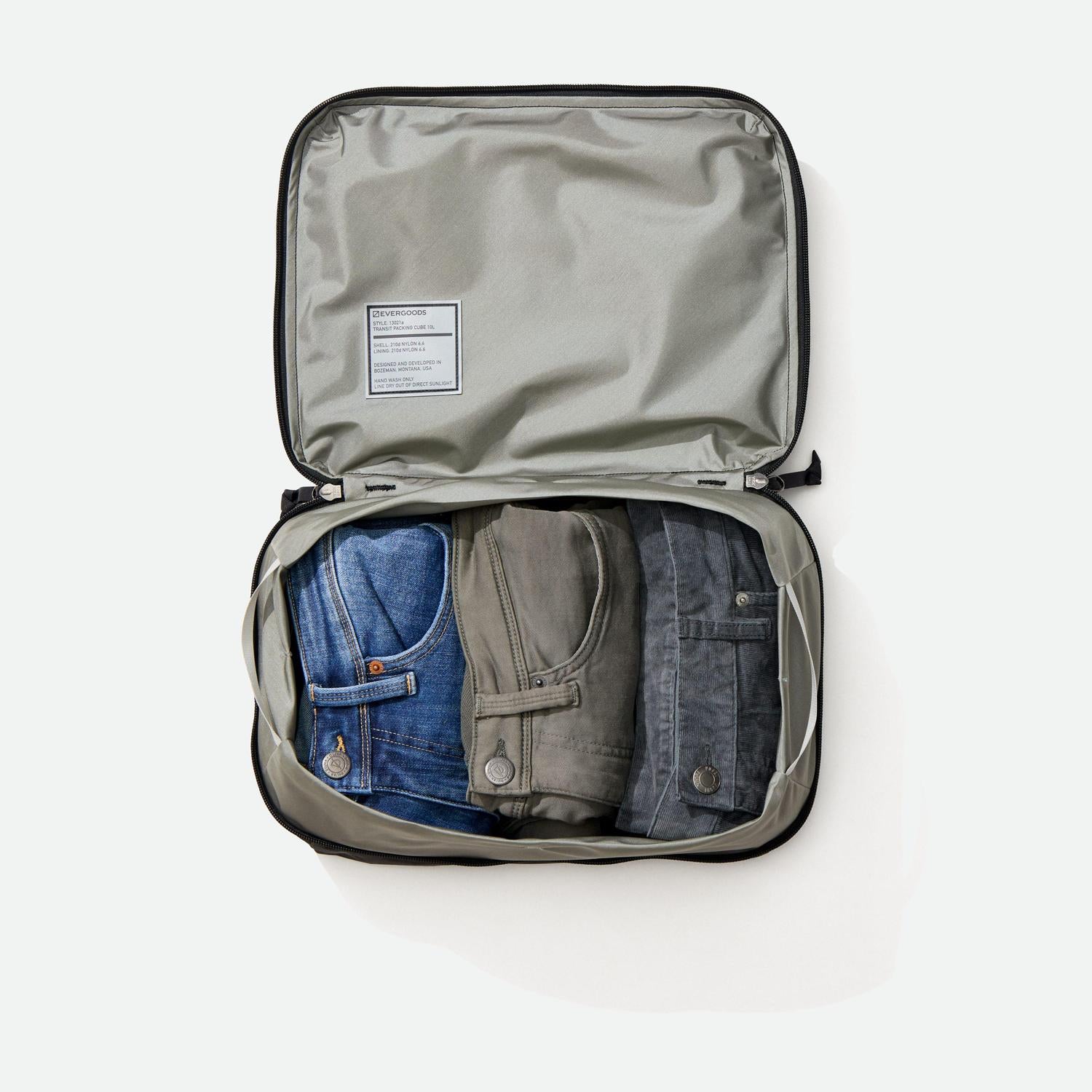 Evergoods Transit Packing Cube 10L - Black - Loadout