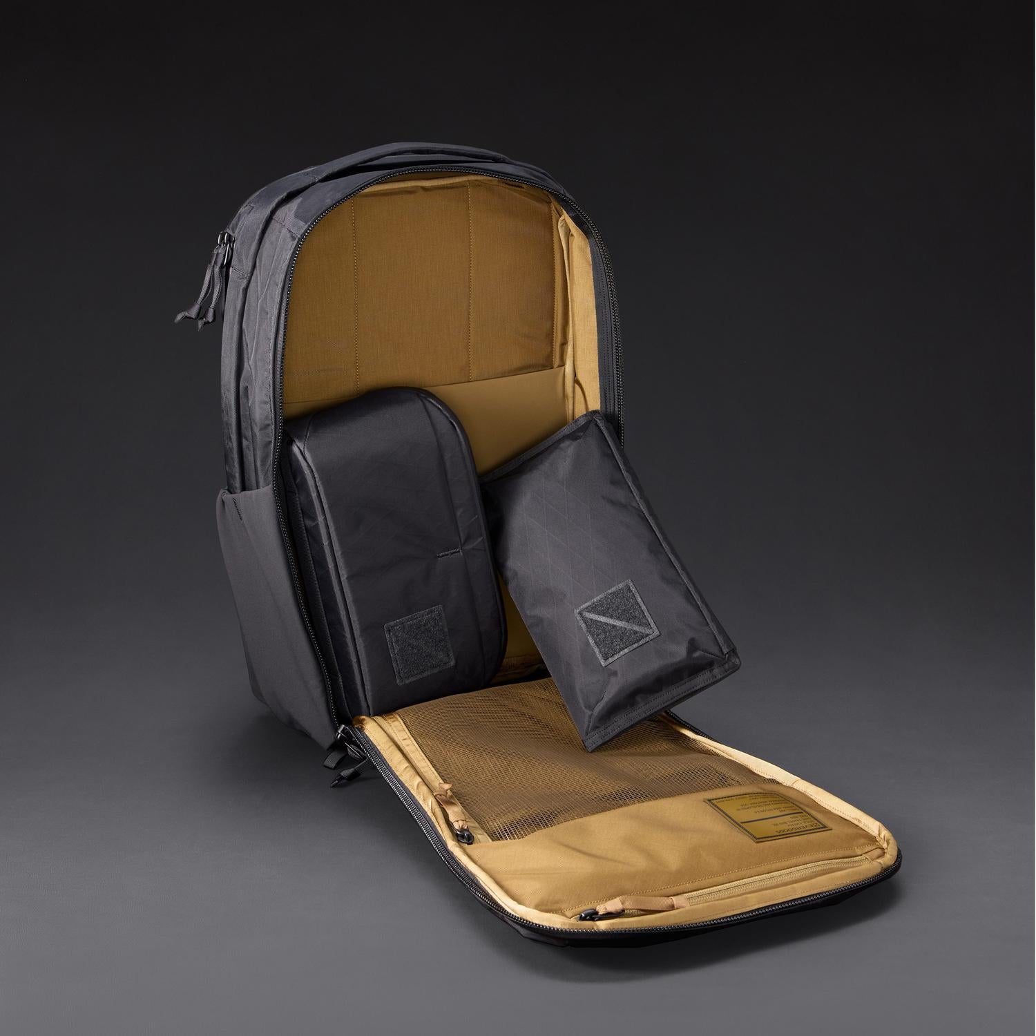 Evergoods Civic Travel Bag 20L - X-Pac - Black and Coyote Brown