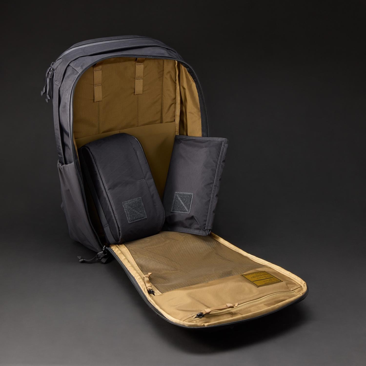 Evergoods Civic Travel Bag 26L - X-Pac - Black and Coyote Brown