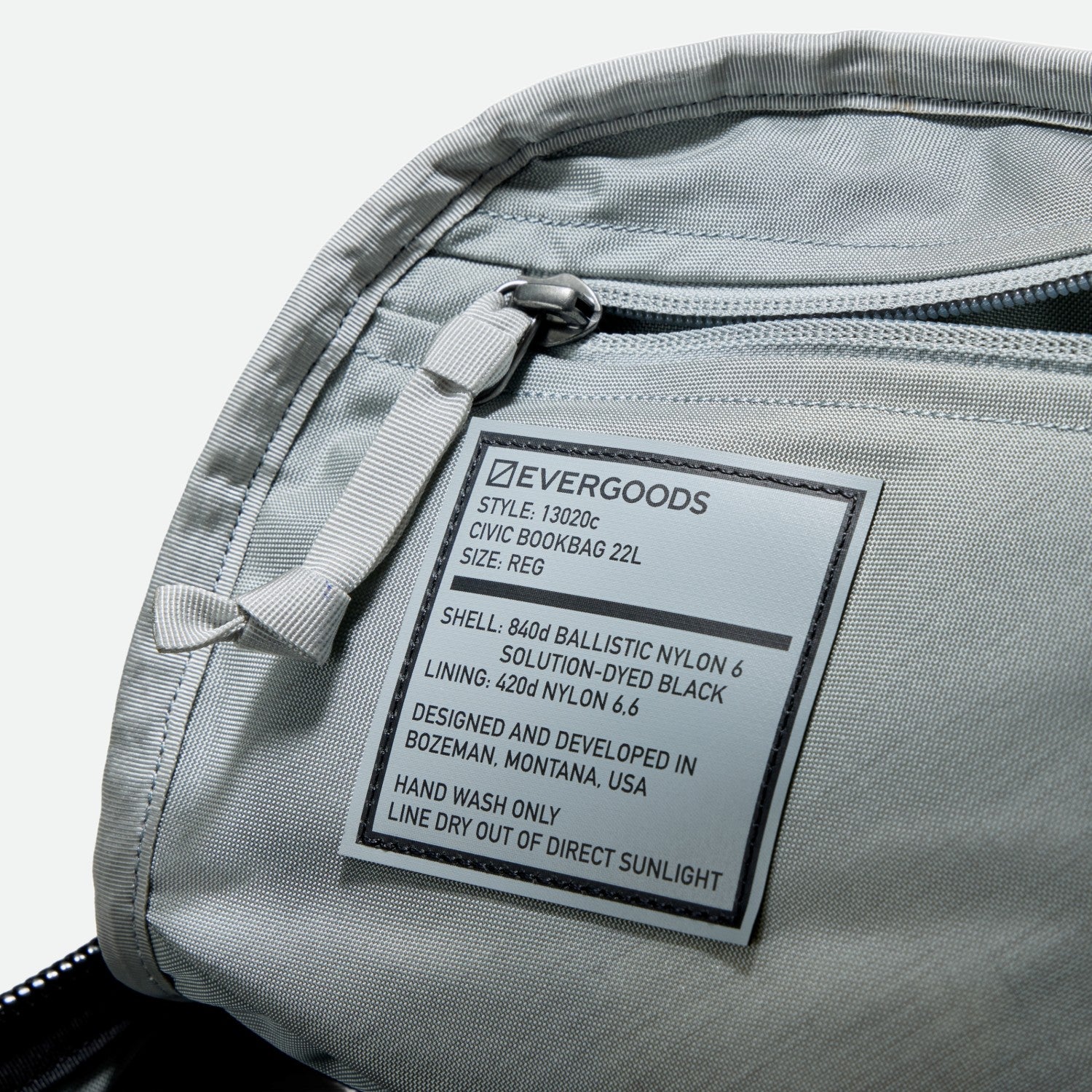 Evergoods Civic Bookbag 22L - Solution Dyed Black