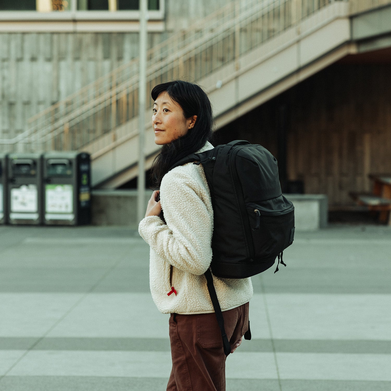 Evergoods Civic Bookbag 22L - Solution Dyed Black - Lifestyle