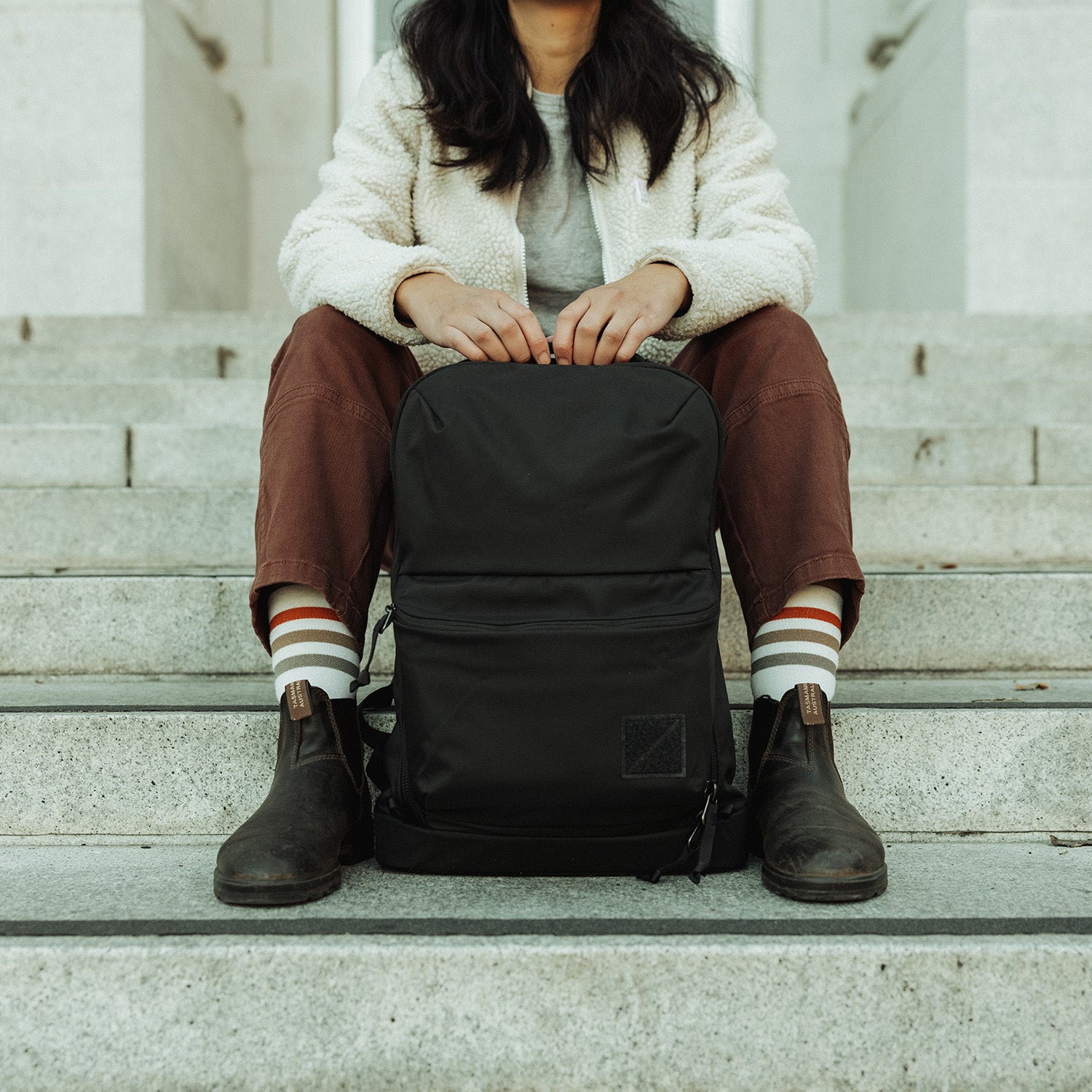 Evergoods Civic Bookbag 22L - Solution Dyed Black - Lifestyle