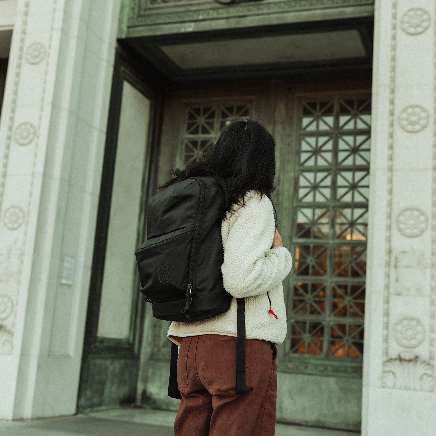 Evergoods Civic Bookbag 22L - Solution Dyed Black - Lifestyle