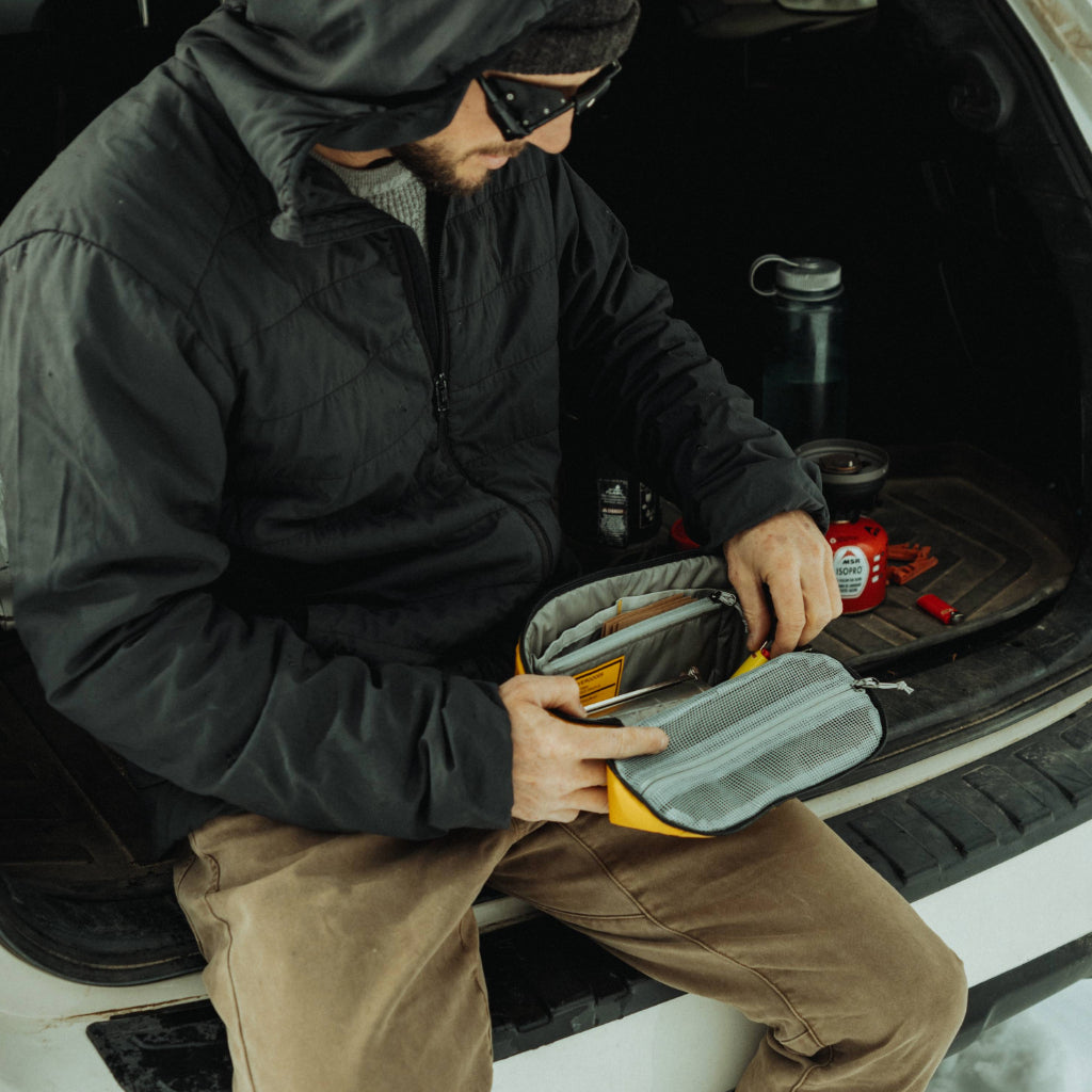 Evergoods Civic Access Pouch 2L Expedition Yellow - Lifestyle Image