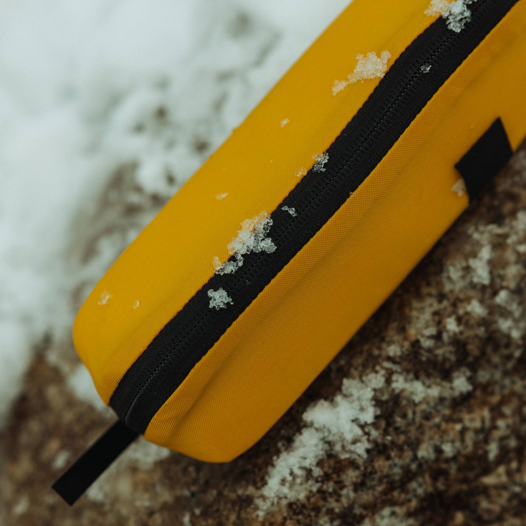 Evergoods Civic Access Pouch 0.5L - Expedition Yellow - Lifestyle Image