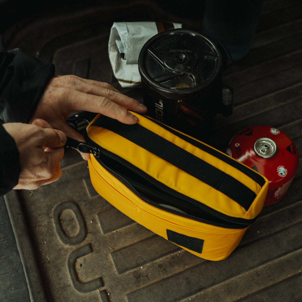 Evergoods Civic Access Pouch 2L Expedition Yellow - Lifestyle Image