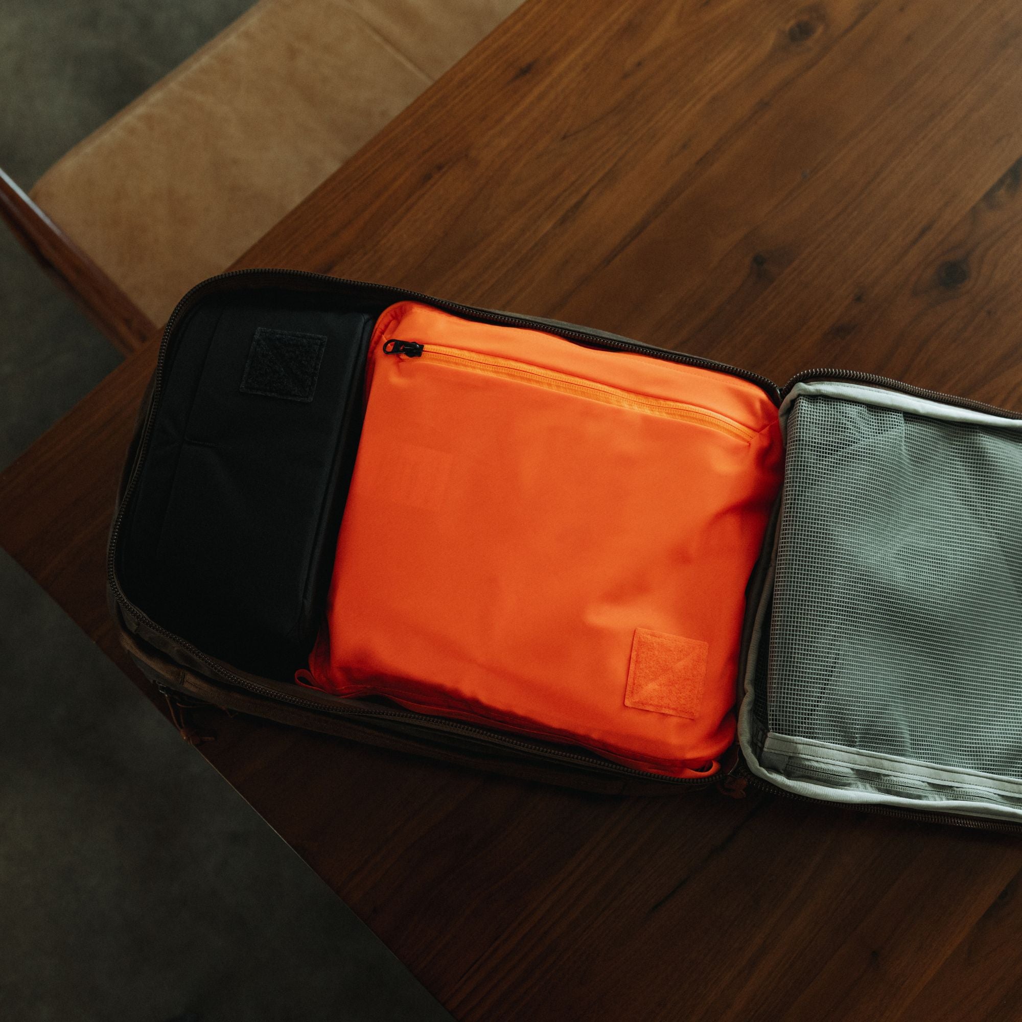 Evergoods Transit Packing Cube 10L - Hot Orange - Lifestyle