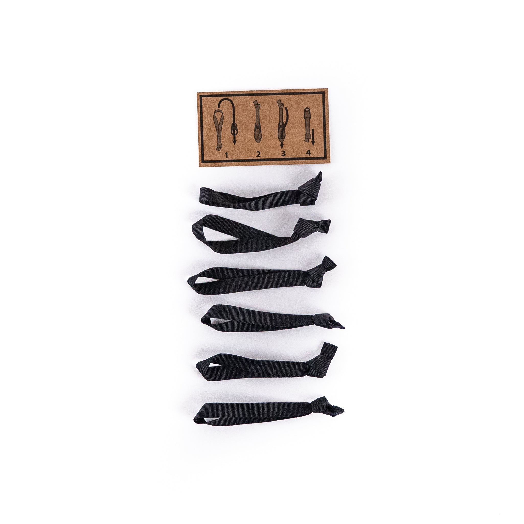 Evergoods Zipper Puller Kit - Webbing - Black