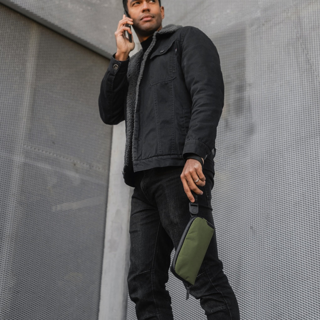 Alpaka Flight Pouch - Axoflux 210D Green - Lifestyle Image