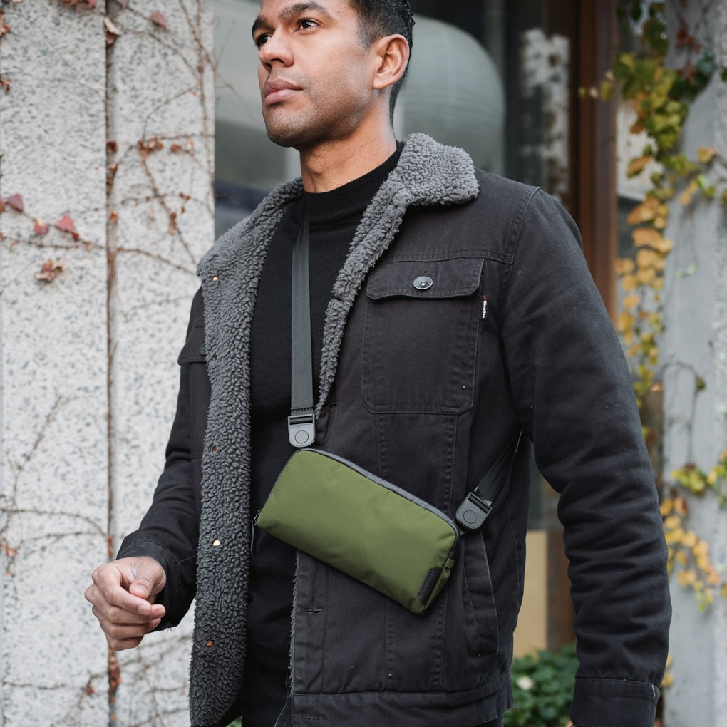 Alpaka Flight Pouch - Axoflux 210D Green - Lifestyle Image