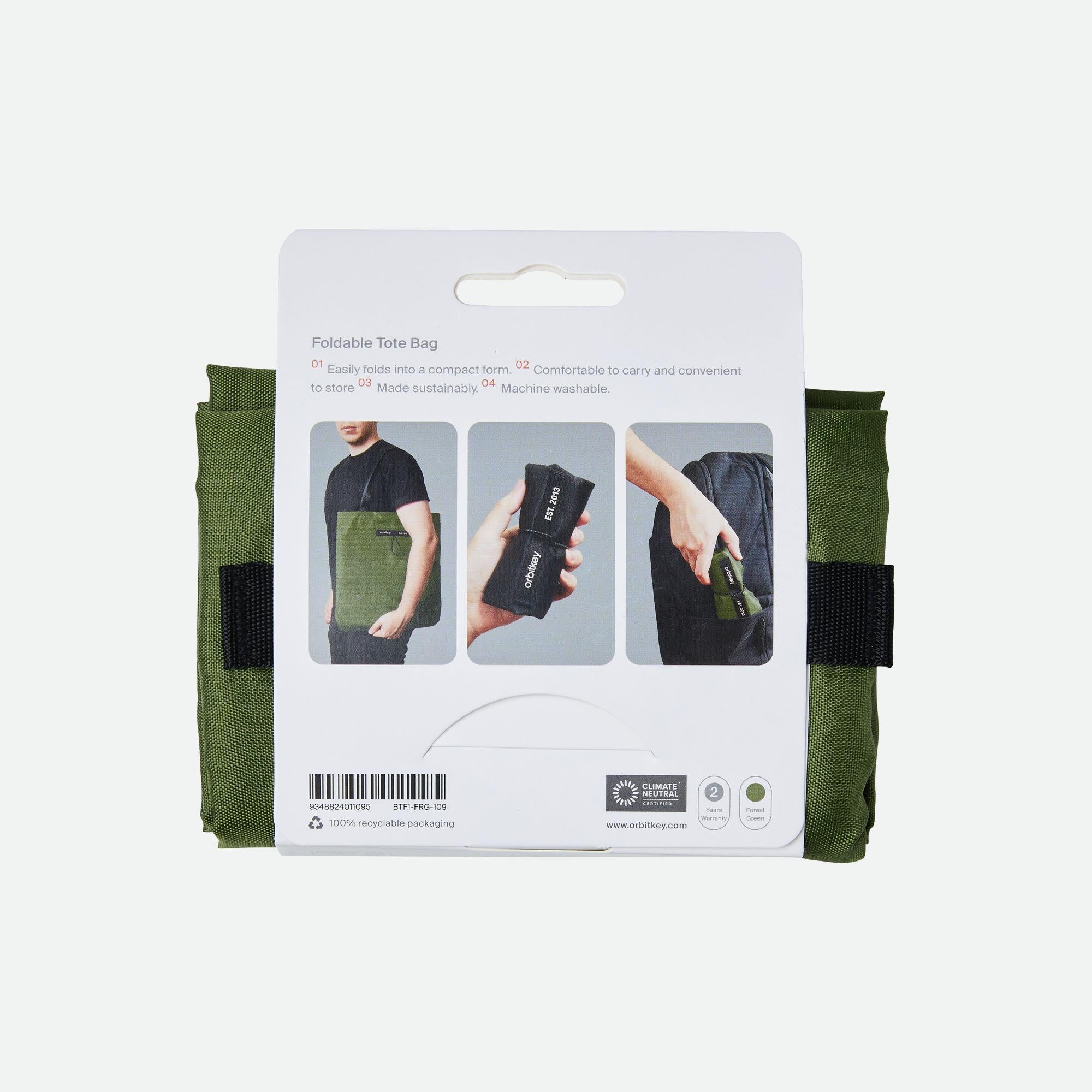 Orbitkey Foldable Tote Bag - Forest Green
