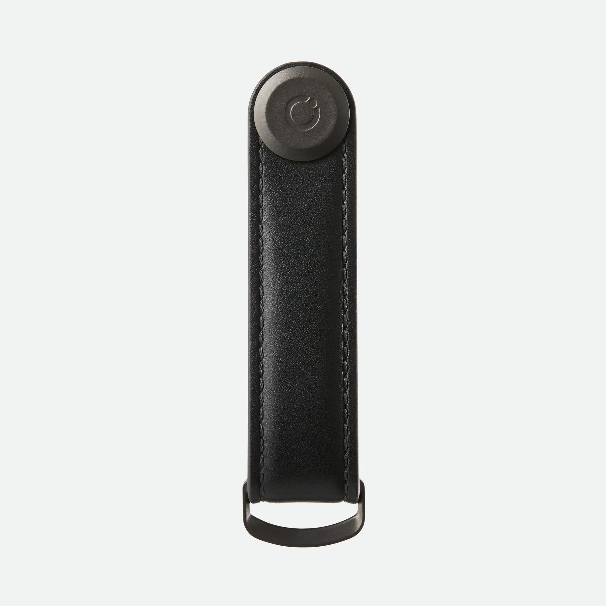Orbitkey Key Organiser Leather - Black with Black Stitching