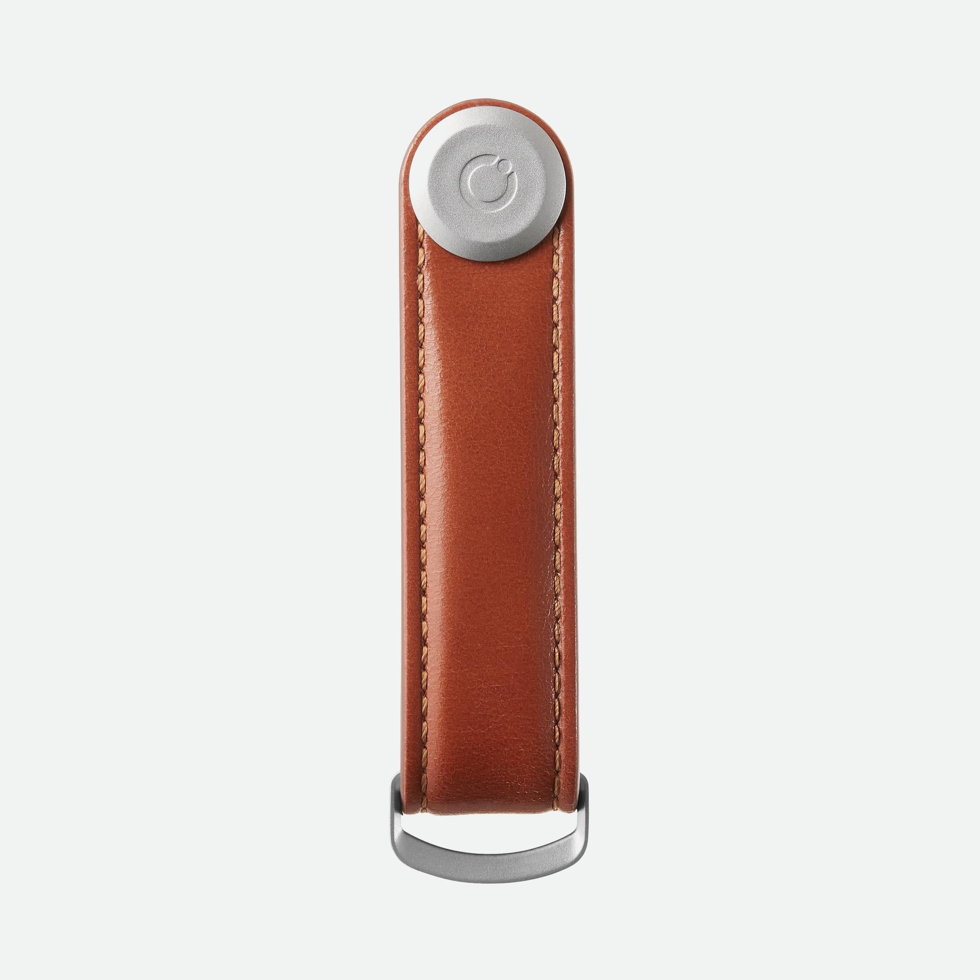 Orbitkey Key Organiser Leather - Cognac with Tan Stitching