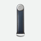Orbitkey Key Organiser Leather - Navy with Tan Stitching