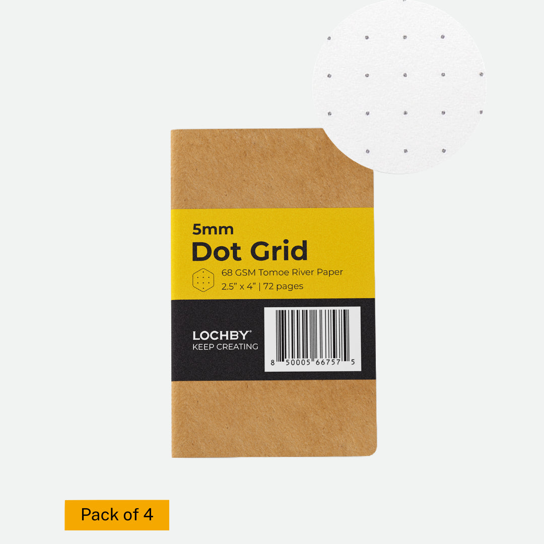 Lochby A7 Notebooks (multi-pack) - Dot Grid - Hero Image