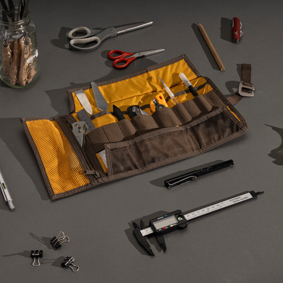 Lochby Tool Roll - Brown - Lifestyle Image