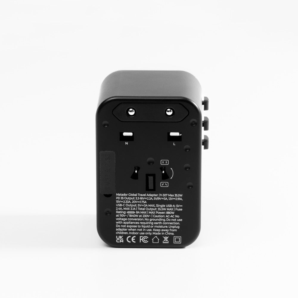 Matador Global Travel Adapter - Black