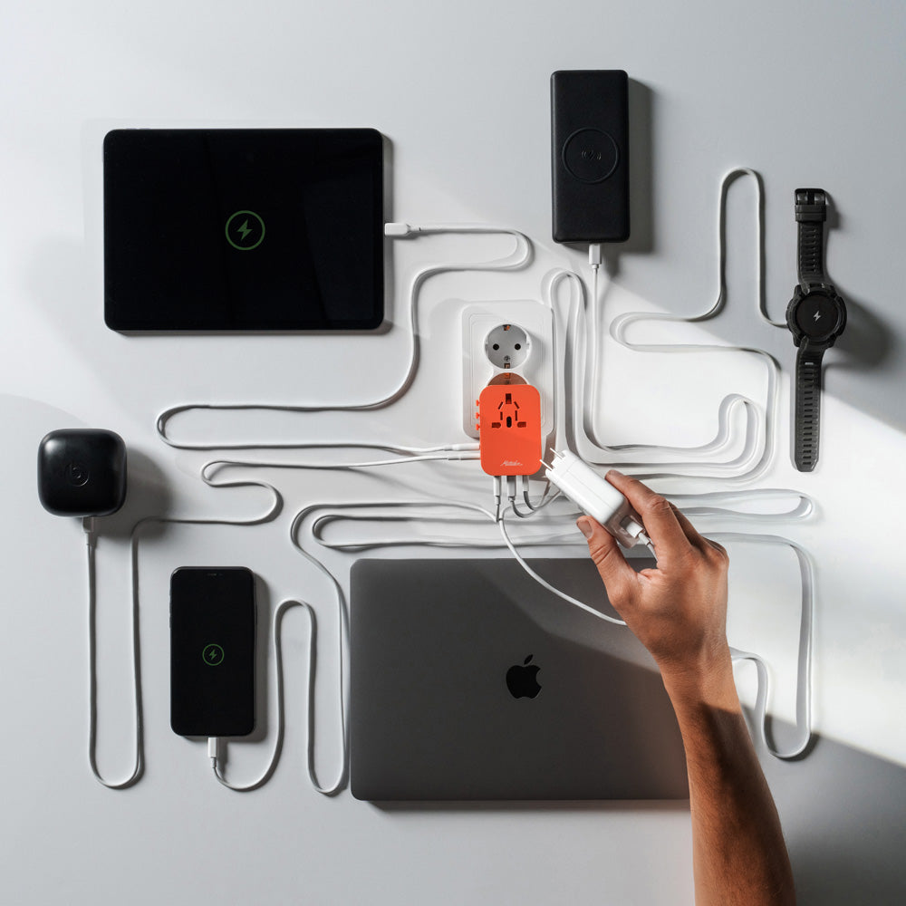 Matador Global Travel Adapter - Forget-Me-Not Orange