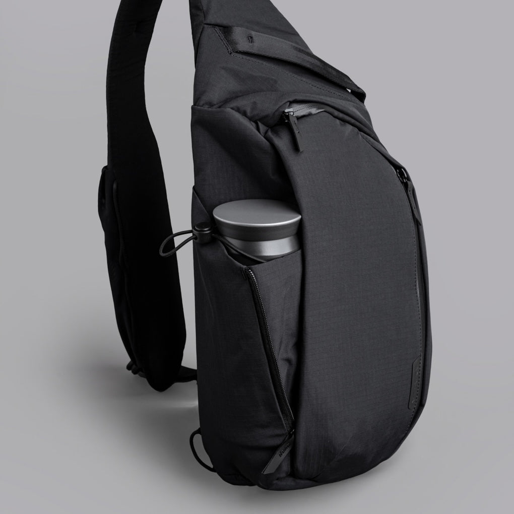 Alpaka Metro Crossbody - Left Shoulder - Black Axoflux