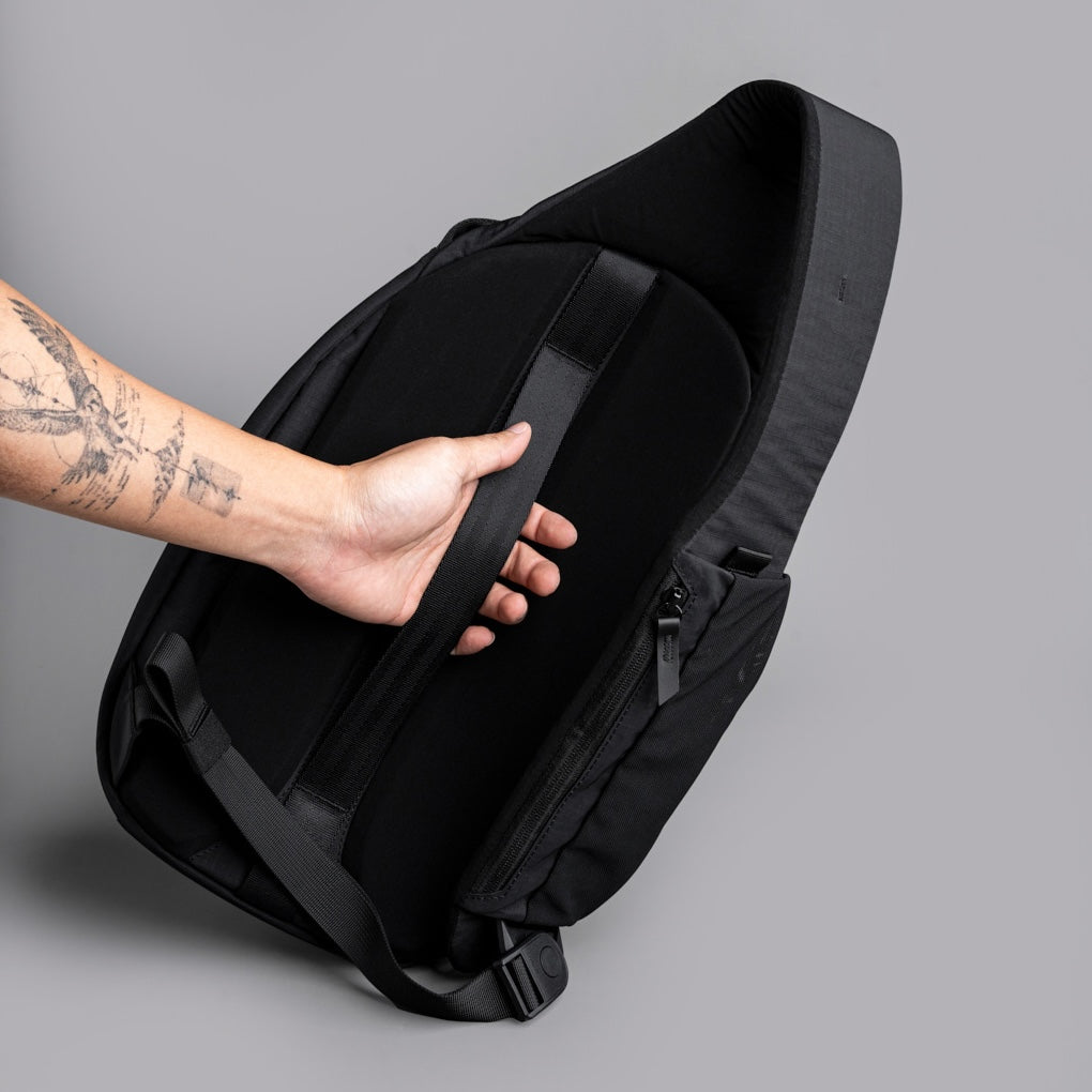 Alpaka Metro Crossbody - Left Shoulder - Black Axoflux