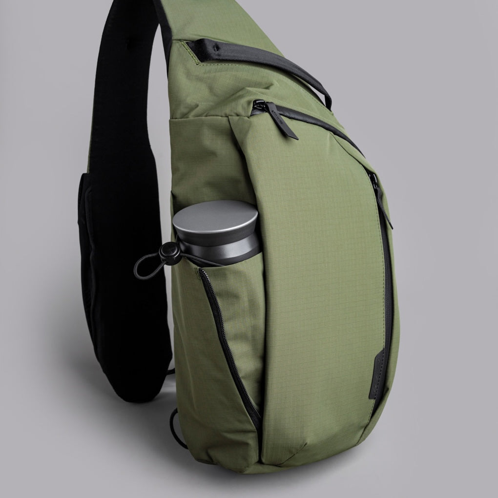 Alpaka Metro Crossbody - Left Shoulder - Green Axoflux