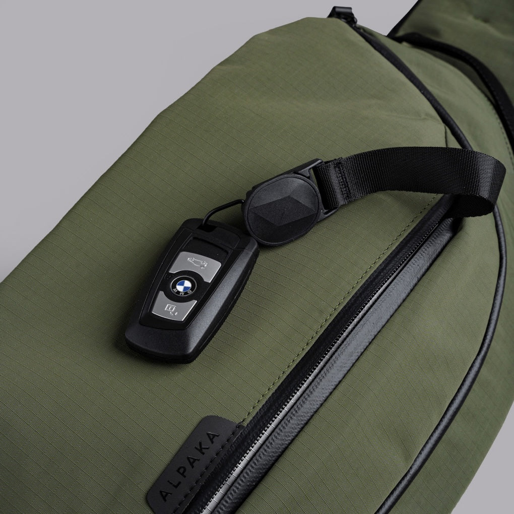 Alpaka Metro Crossbody - Left Shoulder - Green Axoflux