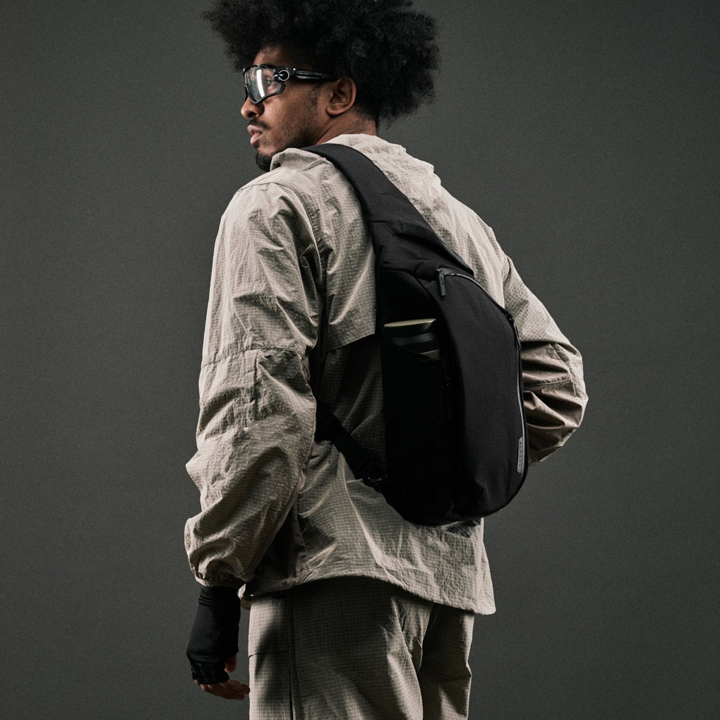 Alpaka Metro Crossbody - Left Shoulder - Black Axoflux