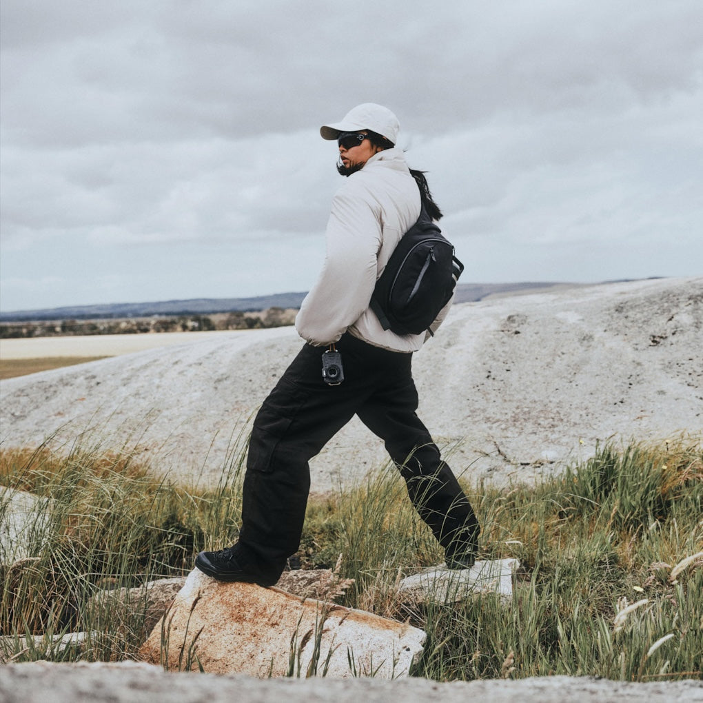 Alpaka Metro Crossbody - Right Shoulder - Black Axoflux