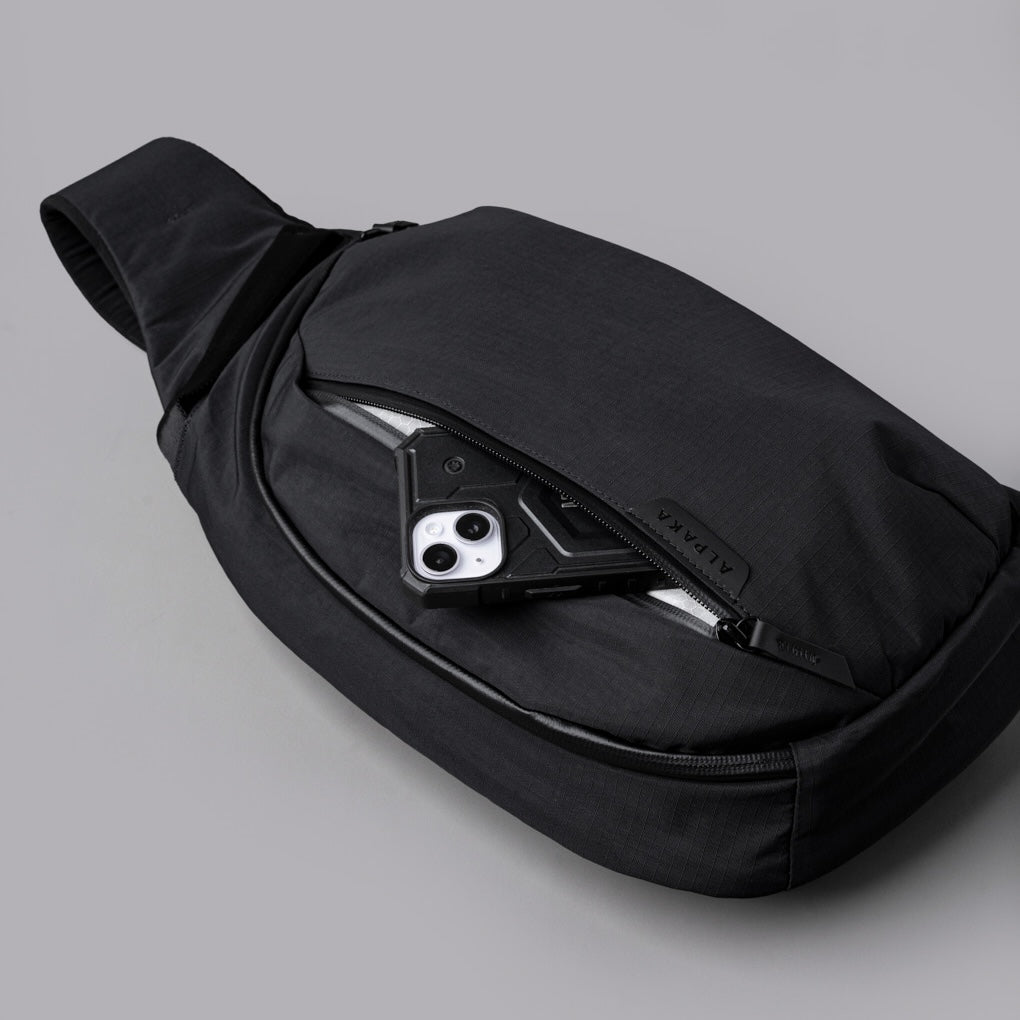 Alpaka Metro Crossbody - Right Shoulder - Black Axoflux