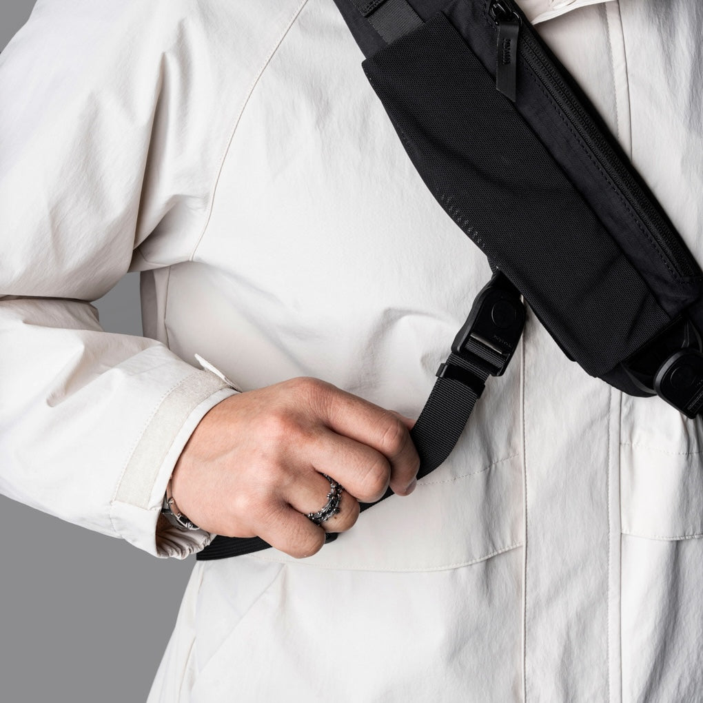 Alpaka Metro Crossbody - Right Shoulder - Black Axoflux