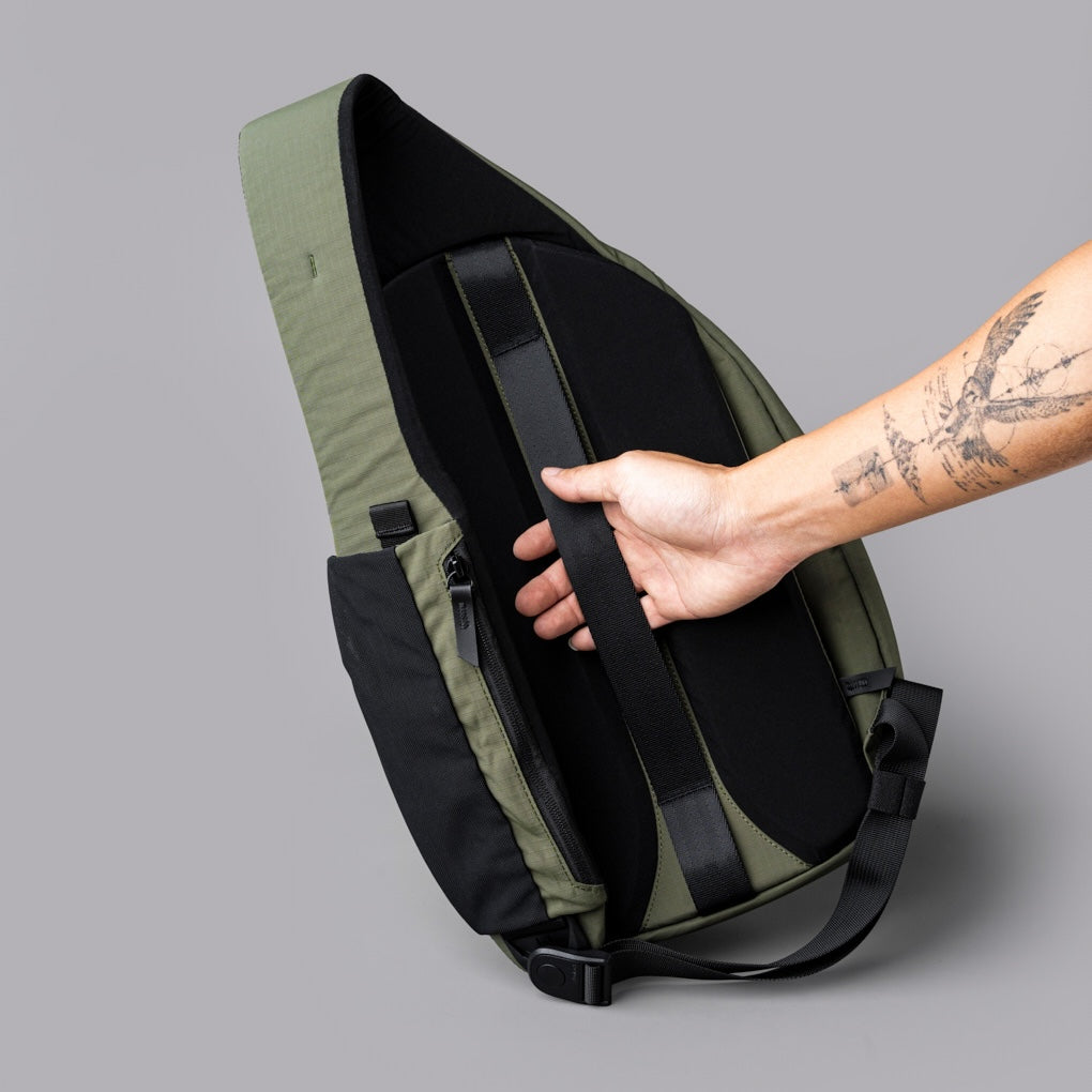 Alpaka Metro Crossbody - Right Shoulder - Green Axoflux