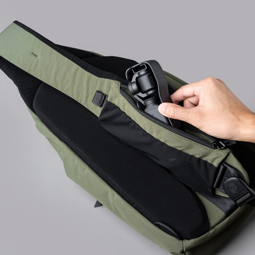 Alpaka Metro Crossbody - Right Shoulder - Green Axoflux