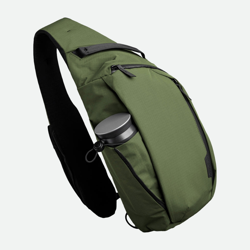 Alpaka Metro Crossbody - Left Shoulder - Green Axoflux