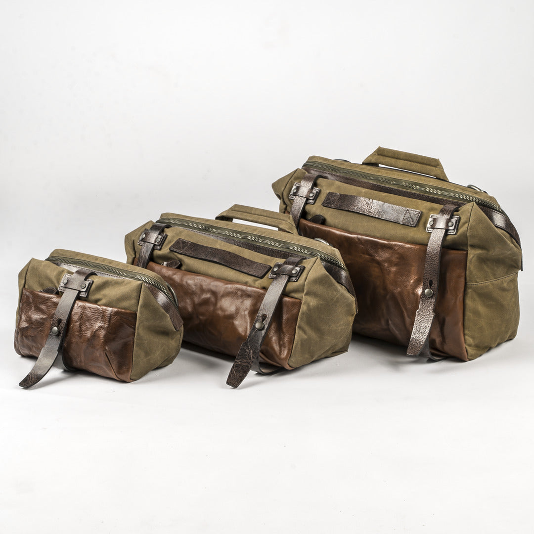 Wotancraft Rider Series - Khaki Brown Canvas / Brown Leather