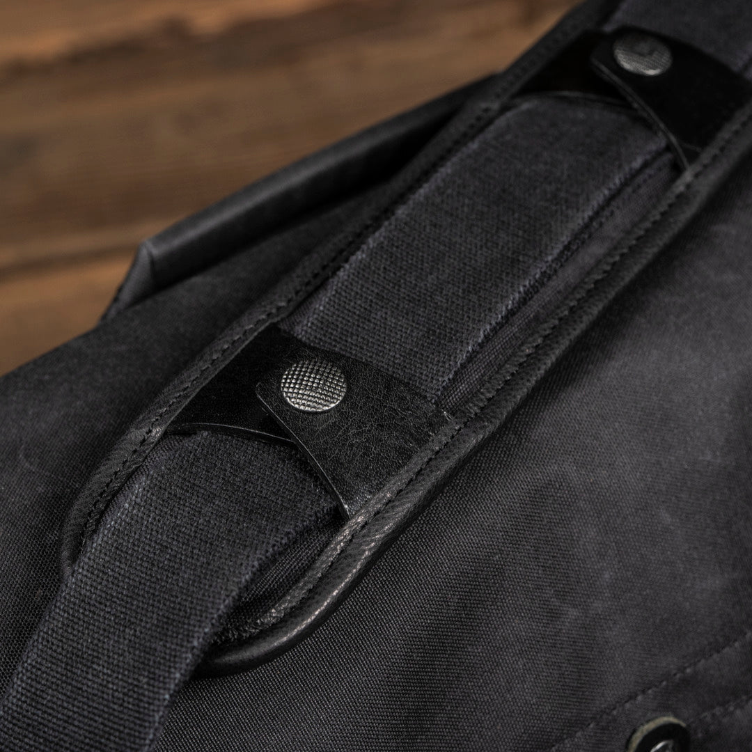 Wotancraft "New City Explorer" Scout Daily / Camera Bag 9L - Black Canvas / Black Leather
