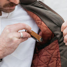 Orbitkey Key Organiser Crazy-Horse - Chestnut Brown with Brown Stitching