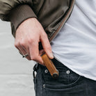 Orbitkey Key Organiser Crazy-Horse - Chestnut Brown with Brown Stitching