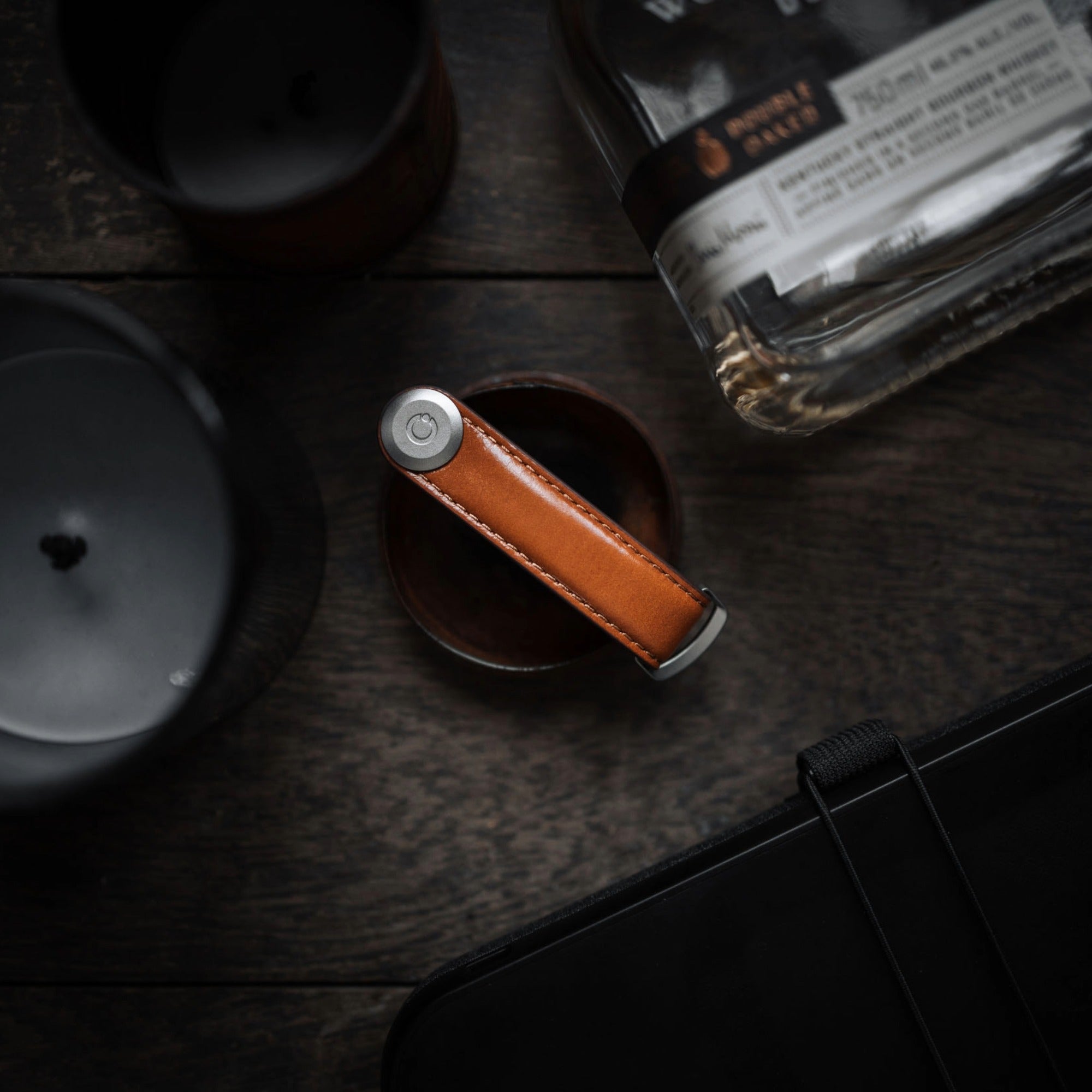 Orbitkey Key Organiser Leather - Cognac with Tan Stitching