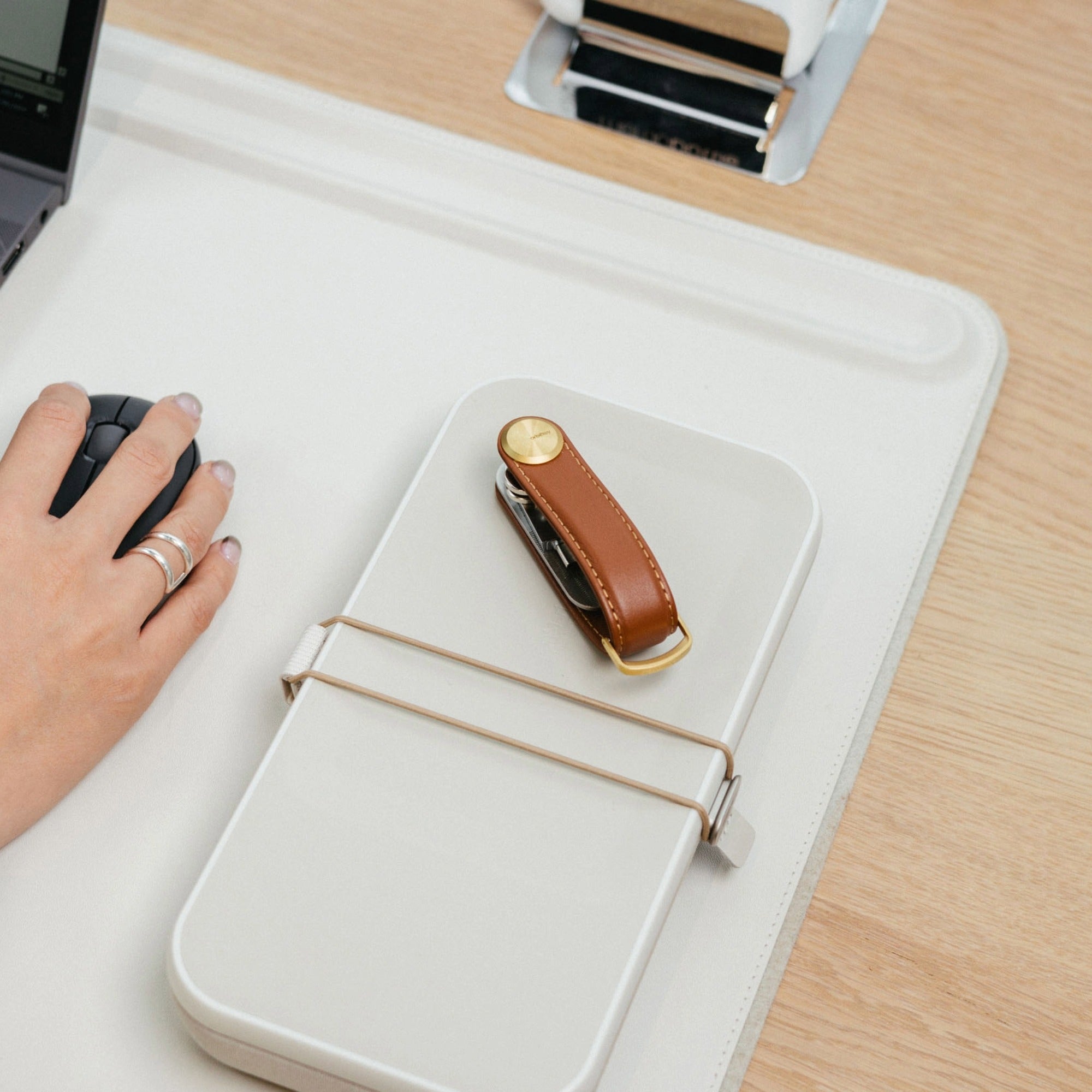 Orbitkey Key Organiser Pro Leather - Cedar